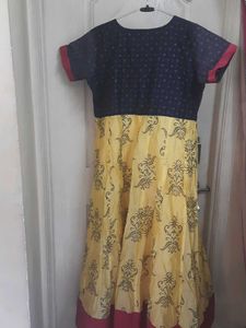 Elegant Yellow &amp; Blue Kurta