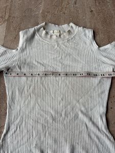 Cold Shoulder Knit Top
