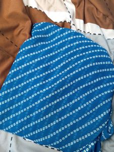 Blue Bandhani Saree