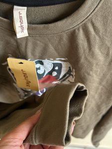 Olive Printed Pullover Tshirt