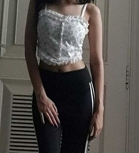 Floral Ruffle Top