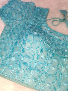 Aqua Lace Blouse