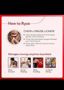 RYZE गम्स फ्लेवर्ड पान फ्लेवर - 2mg Pack Of 5