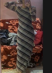 Zara Plaid Maxi Dress