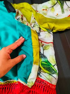 Designer Digital Print Blouse 💚💛