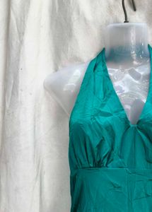 Emerald Green Halter Gown