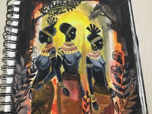 African Women Art Sketchbook