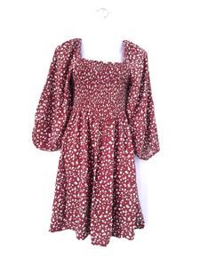 Brown Printed Dress (Women's)