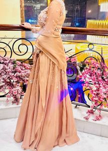 Elegant Beige Lehenga Set