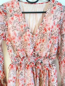 Floral Print Mini Dress