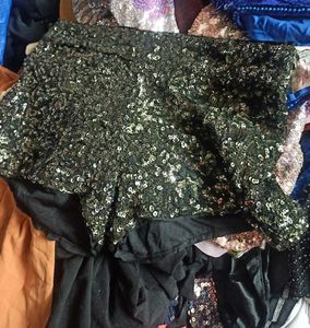 sequin trendy  shorts