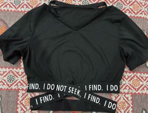 Black Crop Top