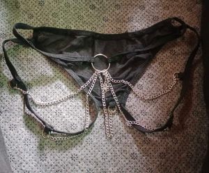 Mesh &amp; Chain Detail Panty