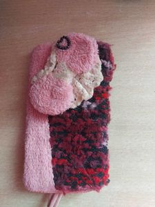 Pink Bow And Blue Coin Pouch