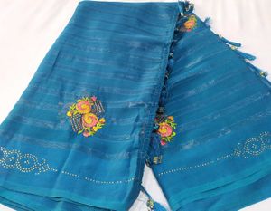 Elegant Blue Saree Sale New