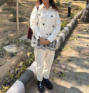 Embroidered Cotton Coord Set