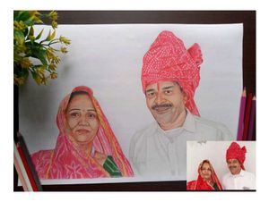 Couple Portrait Drawing