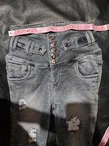 Grey Rugged Jeans
