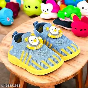 Attractive Colour Kids Knitted Slip-on Music Shoes