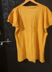 Stylish Mustard Graphic Tee
