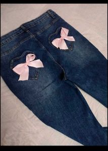 SHEIN BRAND Boot Cut Blue Denim Jeans