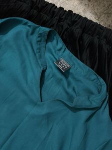 Teal V-Neck Top