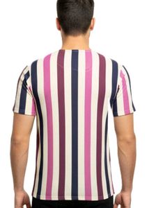 Striped Half-Zip T-Shirt