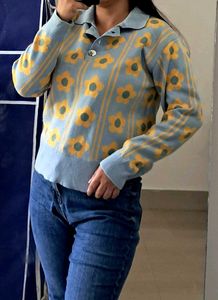 Floral Knit Sweater
