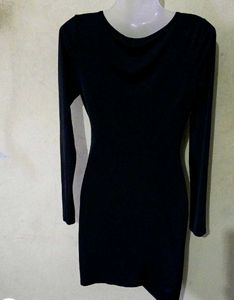 BLACK SEXY RUCHED DRESS