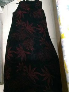 Floral Print Sleeveless Maxi Dress