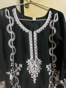 Black Chicken Work Kurti
