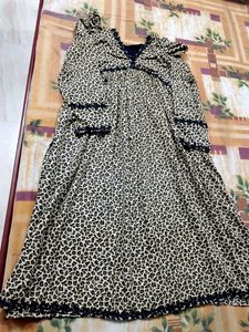 Leopard Print Maxi Dress