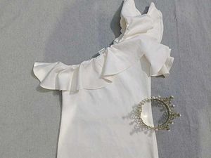 SSS White Bodycon Dress 🪽🤍