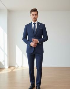 Men&#39;s Blue Striped Suit