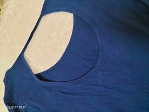 Blue Long Sleeve Top