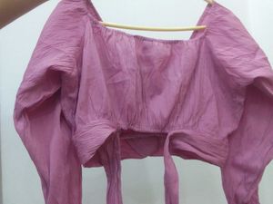 Stylish Pink Crop Top