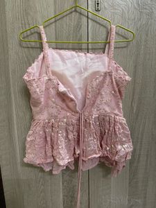 Baby Pink Embellished sharara set