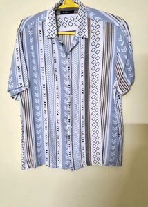 Zudio Shirt Half Sleeve Size L