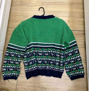 Patterned Knit Sweater Top - Bust 34 - 40