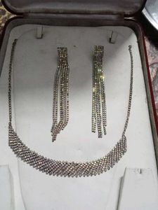 Ruby &amp; Crystal Statement Necklace