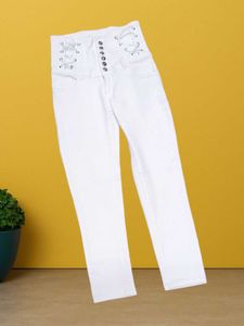 🥰M@38 Size-28 White Wide Leg Jeans