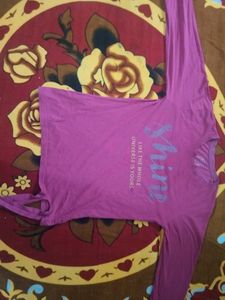 Pink 'Shine' Long Sleeve Tee
