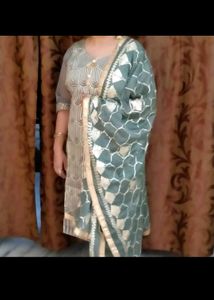 beautifull Kurta Pant Dupptaa Set Stiched