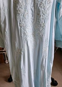 Hand Embroidered Chikan Suit
