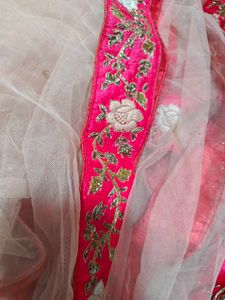 Pink Embroidered Lehenga Choli