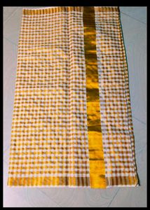 Kerala Traditional Cotton Blend Saree