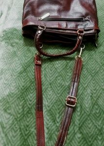 Vintage Leder Land Striped Leather Bag