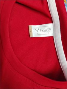 Red &amp; Grey Long Sleeve Tee