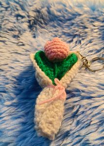 Crochet Tulip Bouquet Charm