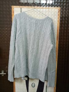 St. John Gray Cardigan Sweater